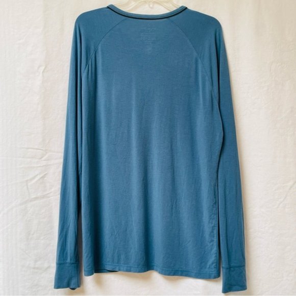 Tommy John Long Sleeves Mens Medium Top Shirt Henley Loungewear Soft Casual Cozy - Picture 2 of 10